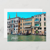 Venice Grand Canal Gondola Canal Boats Briefkaart (Voorkant / Achterkant)