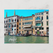 Venice Grand Canal Gondola Canal Boats Briefkaart (Voorkant)