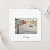 Venice Grand Canal Kaart (Voorkant / Achterkant in situ)