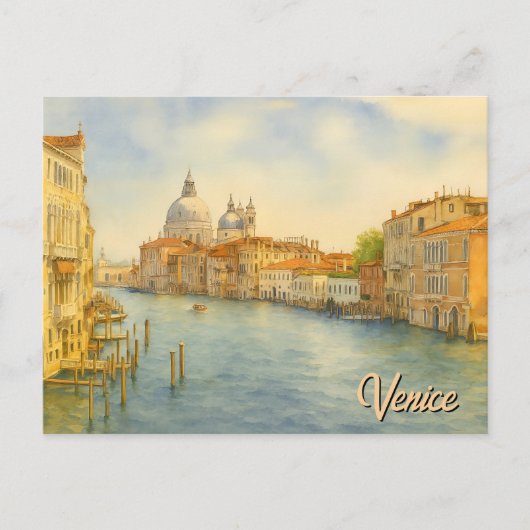 Venice Grand Canal Landscape Briefkaart (Voorkant)
