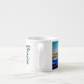 Venice Grand Canal met blauwe iconische gondels Espresso Kop (Achterkant)