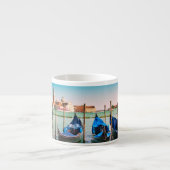 Venice Grand Canal met blauwe iconische gondels Espresso Kop (Voorkant)