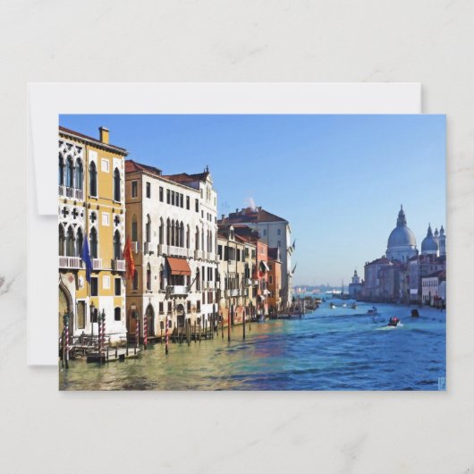 Venice Grand Canal met Love Quote Kaart (Voorkant)