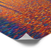 Venice Grand Canal Pointillism Sunset Art Poster (Hoek)