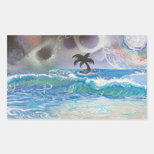 "Venice Herfst" - Glanzende Sticker van 4,5 x 2,7  (Voorkant)