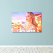 VENICE - I LOVE VENICE - CANVAS AFDRUK (Insitu (Houten vloer))
