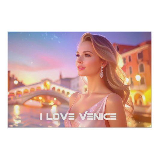 VENICE - I LOVE VENICE - PERFECT POSTER (Voorkant)