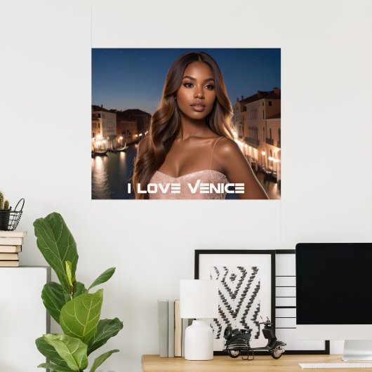 VENICE - I LOVE VENICE POSTER (Thuiskantoor)