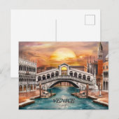 Venice Italië Briefkaart (Voorkant / Achterkant)