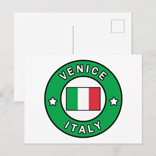 Venice Italië Briefkaart (Voorkant / Achterkant)