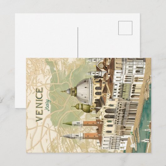 Venice Italië Briefkaart (Voorkant / Achterkant)