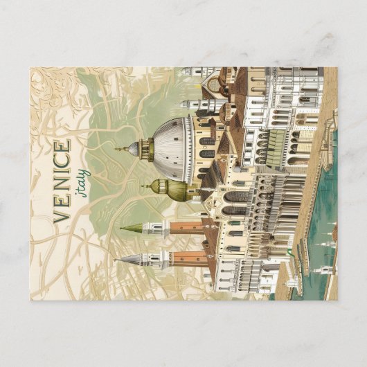 Venice Italië Briefkaart (Voorkant)