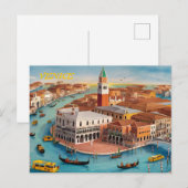 Venice Italië Briefkaart (Voorkant / Achterkant)