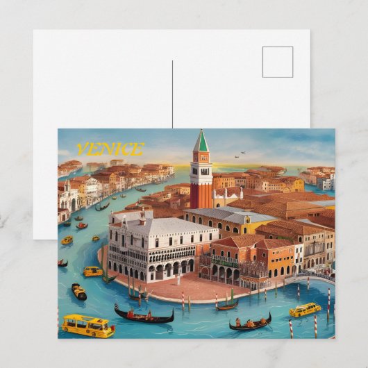 Venice Italië Briefkaart (Voorkant / Achterkant)