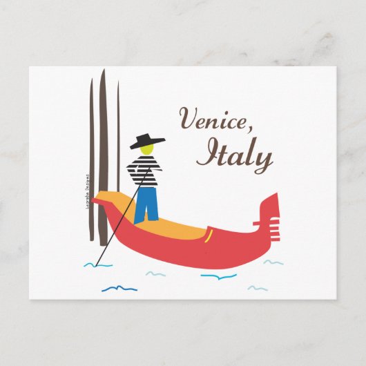 Venice Italië Briefkaart (Voorkant)