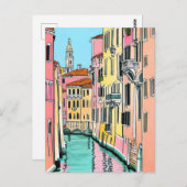 Venice Italië Briefkaart (Voorkant / Achterkant)