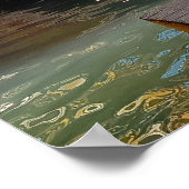 Venice Italië Canal Boat Travel Poster (Hoek)