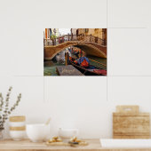 Venice Italië Canal Boat Travel Poster (Keuken)