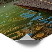 Venice Italië Canal Bridge Boat Travel Poster (Hoek)