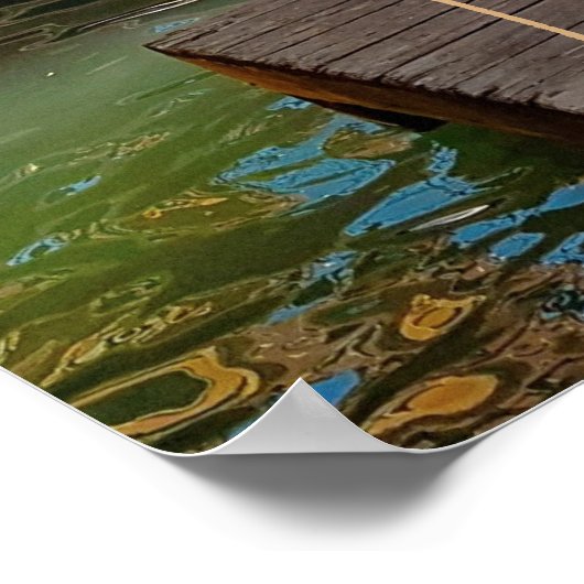 Venice Italië Canal Bridge Boat Travel Poster (Hoek)