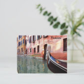 Venice Italië Canal Gondola Briefkaart (Staand voorkant)