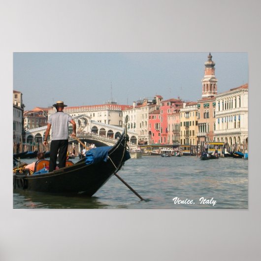 Venice, Italië Canal Gondola Print (Voorkant)