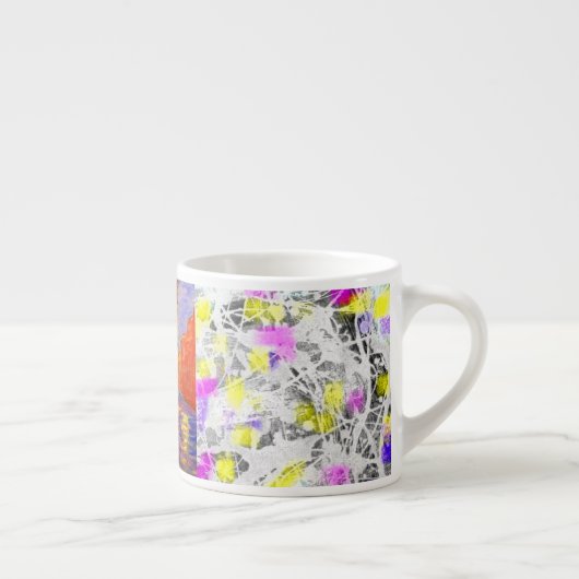 venice italië druppelschilderij espresso kop (Rechts)