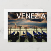Venice Italië Gondolas Venezia Briefkaart (Voorkant / Achterkant)