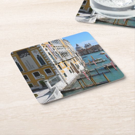 Venice Italië Kartonnen Onderzetters (Schuin)