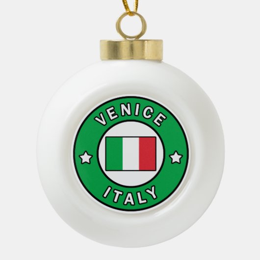 Venice Italië Keramische Bal Ornament (Voorkant)