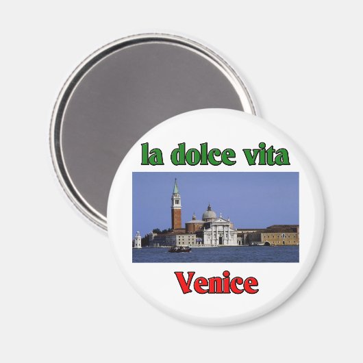 Venice Italië Magneet (Voorkant / Achterkant)