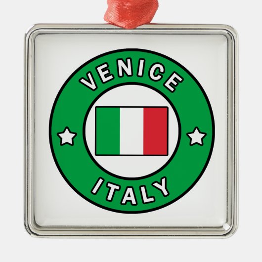 Venice Italië Metalen Ornament (Voorkant)