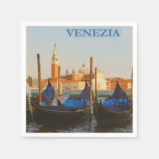 Venice Italië Paper Napkin Servet (Voorkant)