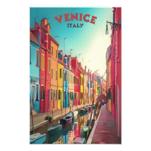 Venice Italië Reis Foto Afdruk