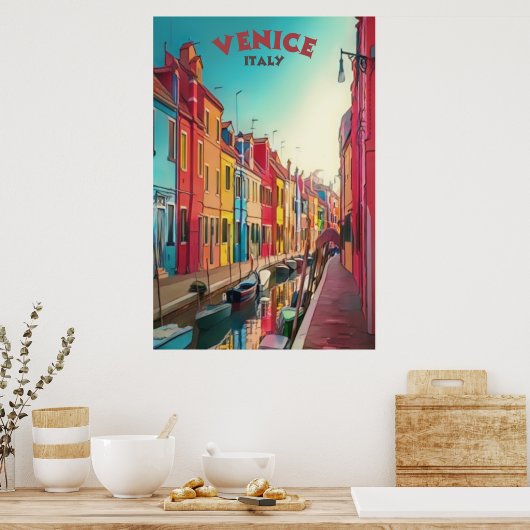 Venice Italië Reis Poster (Keuken)