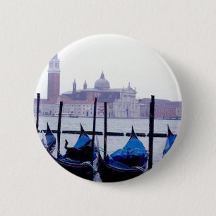 Venice Italië Reis Ronde Button 5,7 Cm