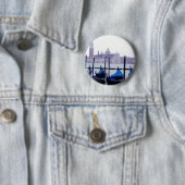 Venice Italië Reis Ronde Button 5,7 Cm (In situ)