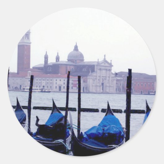 Venice Italië Reis Ronde Sticker (Voorkant)