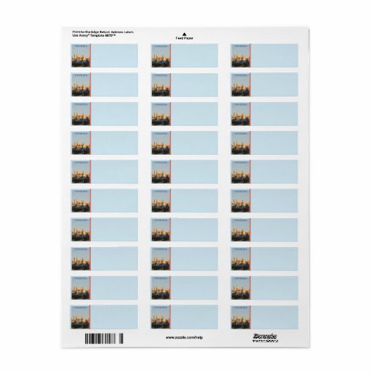 Venice Italië Return Address Label (Full Sheet)