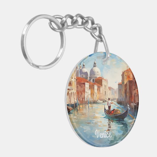 Venice Italië Sleutelhanger (Voorkant Links)