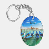 Venice Italië Sleutelhanger (Voorkant Links)