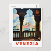 Venice Italië — vintonijnreis Briefkaart (Voorkant / Achterkant)