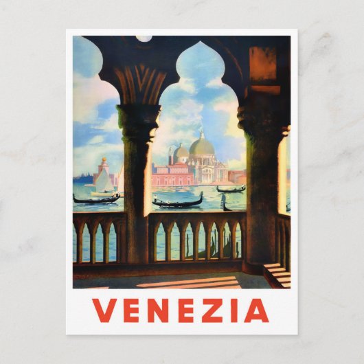 Venice Italië — vintonijnreis Briefkaart (Voorkant)