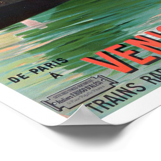 Venice Italië — vintonijnreis Poster (Hoek)