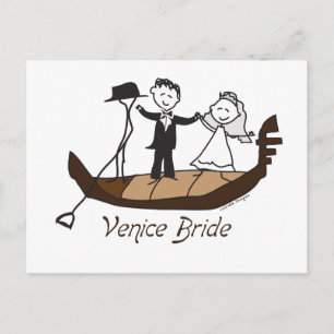 Venice Italy Bride Briefkaart