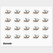 Venice Italy Bride Ronde Sticker (Vel)