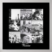 Venice Italy Collage Fine Art Print Poster (Voorkant)