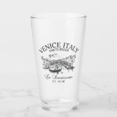 Venice Italy Cute Old Landscape Glas (Voorkant)
