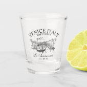 Venice Italy Cute Old Landscape Shot Glas (Voorkant)