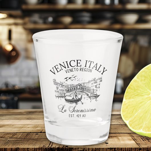 Venice Italy Cute Old Landscape Shot Glas